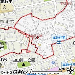 愛知県尾張旭市緑町緑ケ丘14周辺の地図