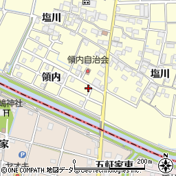 愛知県稲沢市平和町領内96周辺の地図