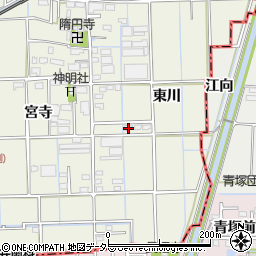 愛知県愛西市佐折町東川111周辺の地図