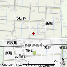 愛知県あま市花長うしや59周辺の地図