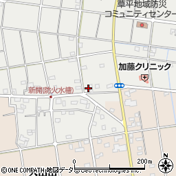 愛知県愛西市草平町新開55周辺の地図