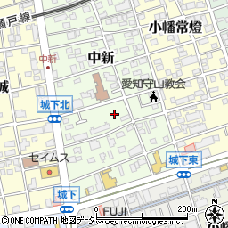 愛知県名古屋市守山区中新周辺の地図