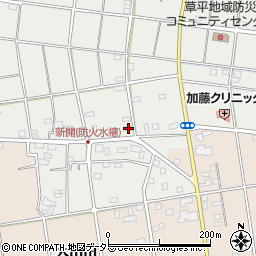 愛知県愛西市草平町新開70周辺の地図