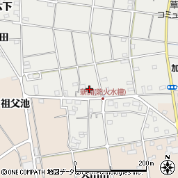 愛知県愛西市草平町新開83周辺の地図