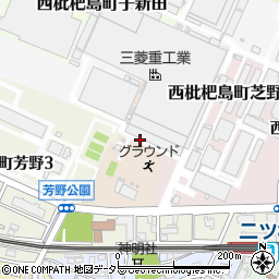 愛知県清須市西枇杷島町亥新田周辺の地図