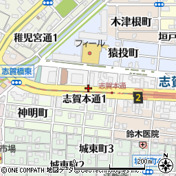 〒462-0853 愛知県名古屋市北区志賀本通の地図