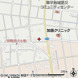 愛知県愛西市草平町新開58周辺の地図