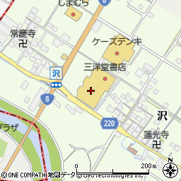 滋賀県犬上郡豊郷町沢周辺の地図