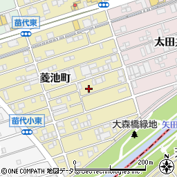 愛知県名古屋市守山区菱池町周辺の地図