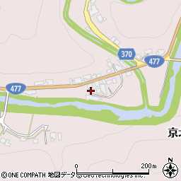 京都府京都市右京区京北井戸町（小塩口）周辺の地図