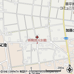 愛知県愛西市草平町新開75周辺の地図