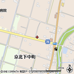 京都府京都市右京区京北下中町西石原周辺の地図