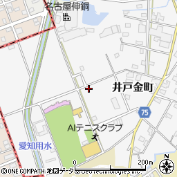 愛知県瀬戸市井戸金町周辺の地図
