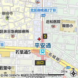ファミリーマート地下鉄平安通店周辺の地図