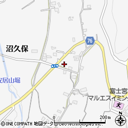 静岡県富士宮市沼久保618周辺の地図