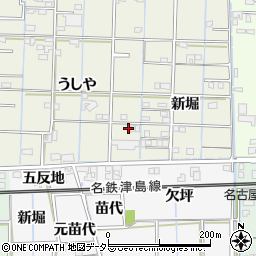 愛知県あま市花長うしや61周辺の地図