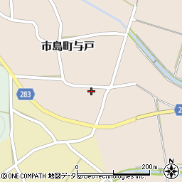 兵庫県丹波市市島町与戸2496周辺の地図