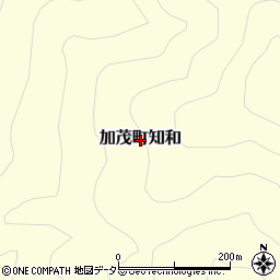 岡山県津山市加茂町知和周辺の地図