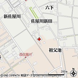 愛知県愛西市町方町西祖父池1周辺の地図