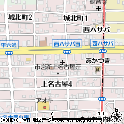 愛知県名古屋市西区上名古屋4丁目17-2周辺の地図