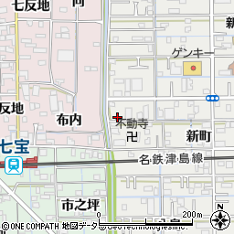 愛知県あま市新居屋鶴田149周辺の地図