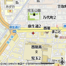 トヨタレンタリース名古屋康生通店周辺の地図