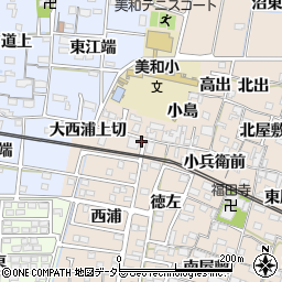 愛知県あま市木田庄兵衛前周辺の地図