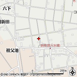 愛知県愛西市草平町新開周辺の地図