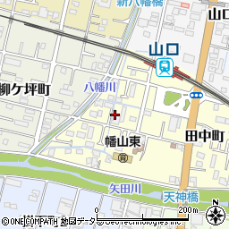 愛知県瀬戸市田中町周辺の地図