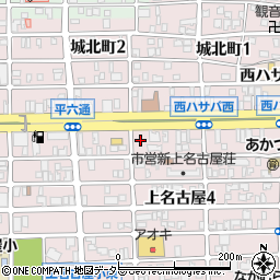 愛知県名古屋市西区上名古屋4丁目17-17周辺の地図
