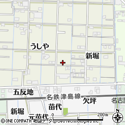 愛知県あま市花長うしや64周辺の地図