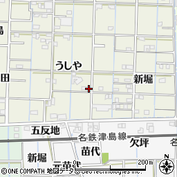 愛知県あま市花長うしや48-1周辺の地図