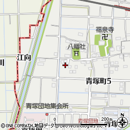 愛知県津島市青塚町周辺の地図