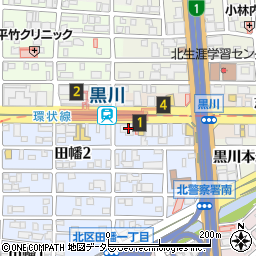 百五銀行黒川支店周辺の地図