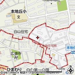 愛知県尾張旭市緑町緑ケ丘17-16周辺の地図