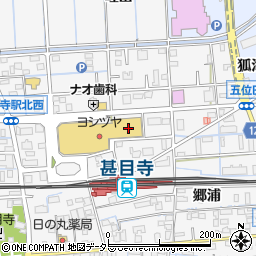 靴チヨダヨシヅヤ甚目寺店周辺の地図