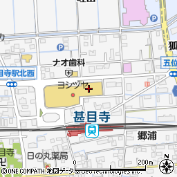 ワイズキッチン ヨシヅヤ甚目寺店周辺の地図