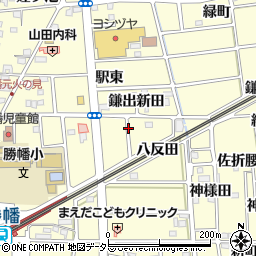 愛知県愛西市勝幡町周辺の地図