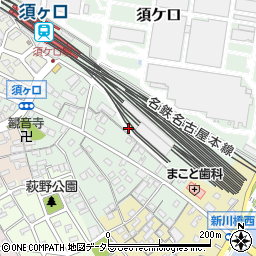 愛知県清須市須ケ口周辺の地図