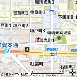 愛知県名古屋市北区垣戸町3丁目4周辺の地図