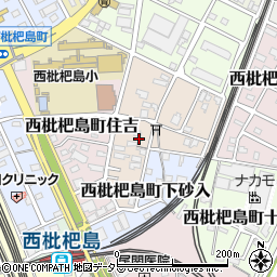 愛知県清須市西枇杷島町砂入周辺の地図
