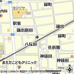 愛知県愛西市勝幡町駅東80周辺の地図
