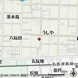 愛知県あま市花長うしや12周辺の地図