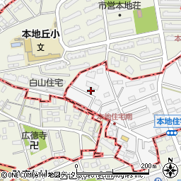 愛知県尾張旭市緑町緑ケ丘17-21周辺の地図
