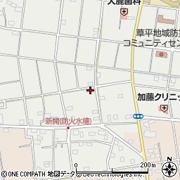 愛知県愛西市草平町新開64周辺の地図