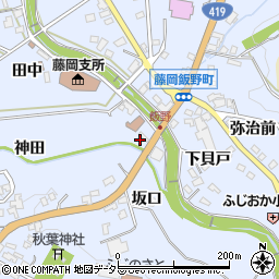 愛知県豊田市藤岡飯野町周辺の地図