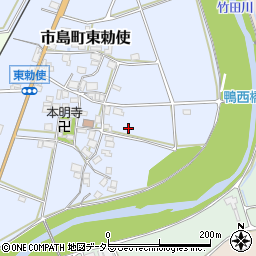 兵庫県丹波市市島町東勅使周辺の地図