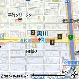 黒川駅周辺の地図