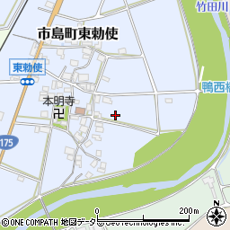 兵庫県丹波市市島町東勅使周辺の地図