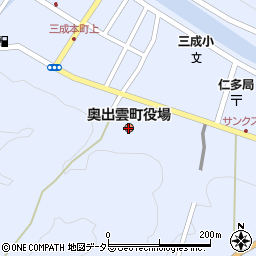 島根県奥出雲町（仁多郡）周辺の地図